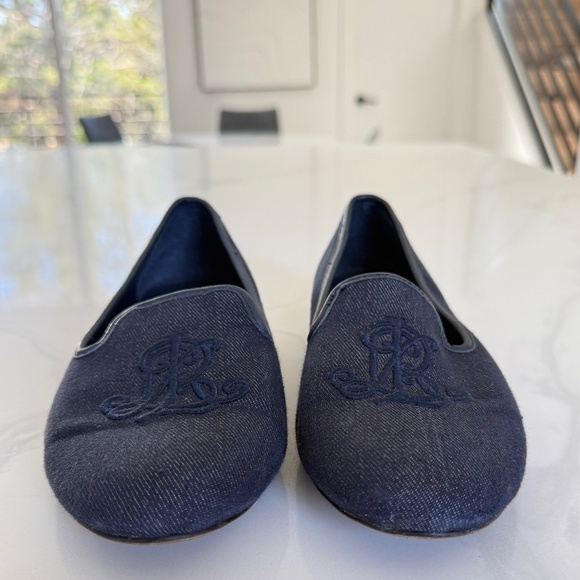 Lauren Ralph Lauren Coleena III Embroidered Loafers — Size 8.5B - Picture 3 of 7